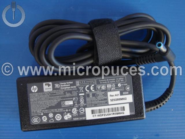 Chargeur Pour HP HQ-TRE 71025 AC Adapter 19.5v 65w 3.33a HP