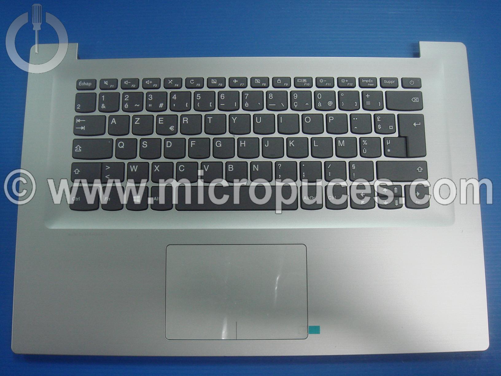 Plasturgie top cover + Clavier  pour LENOVO Ideapad 320S-15 silver