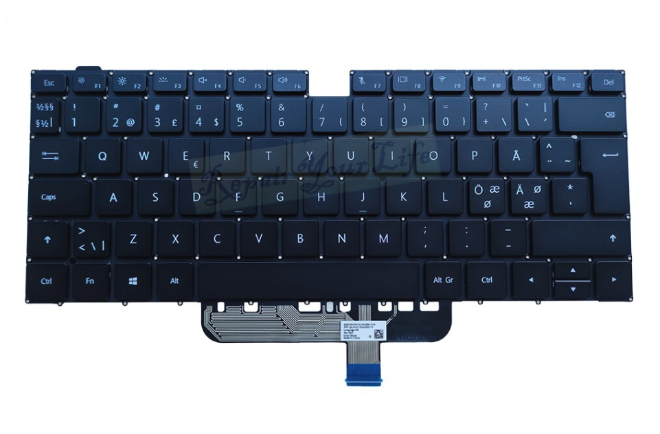 clavier QWERTY NORDIC pour Matebook NBL-WAQ