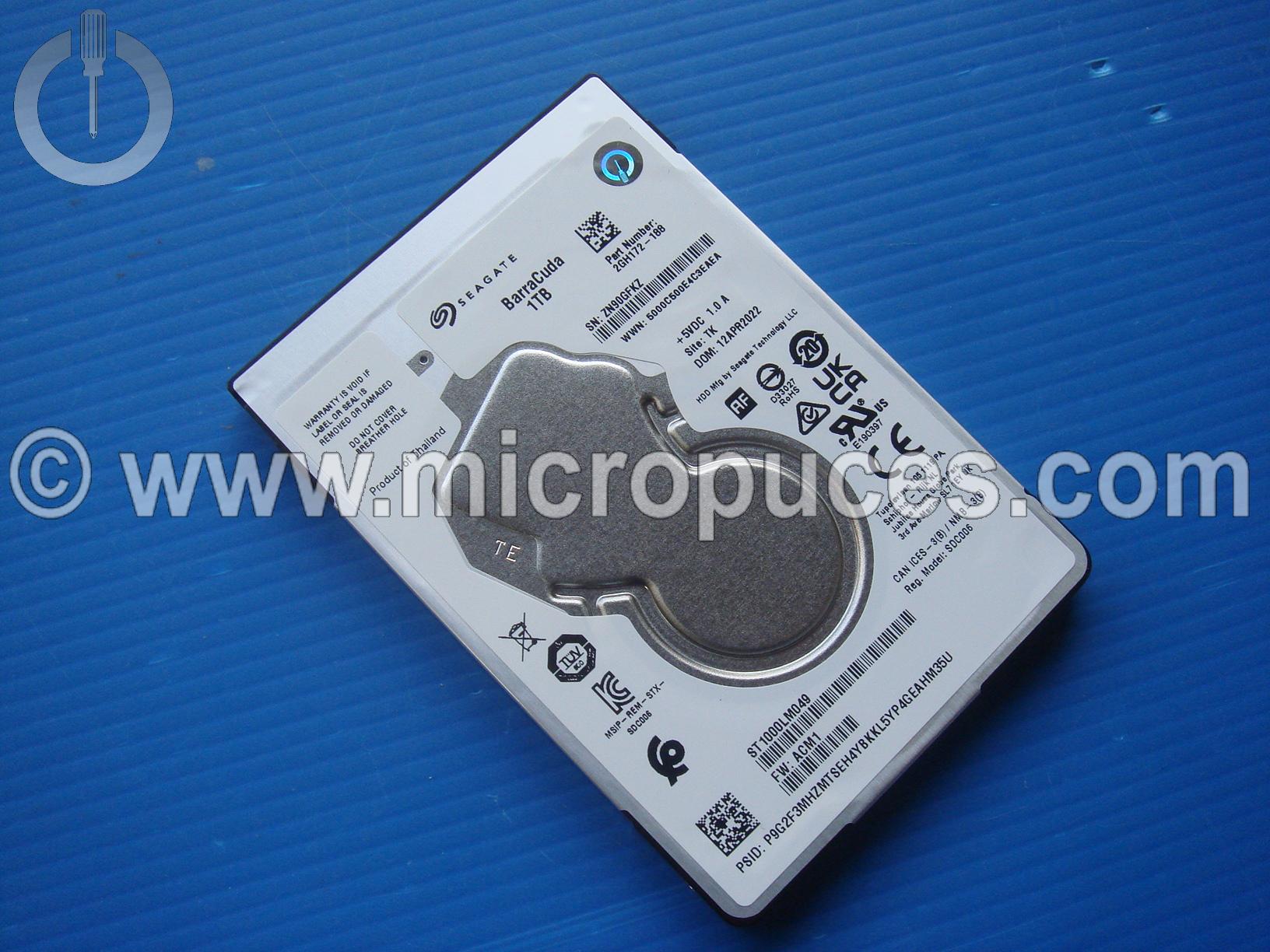 Disque dur 2.5" 1TB 7MM SATA3 128MB