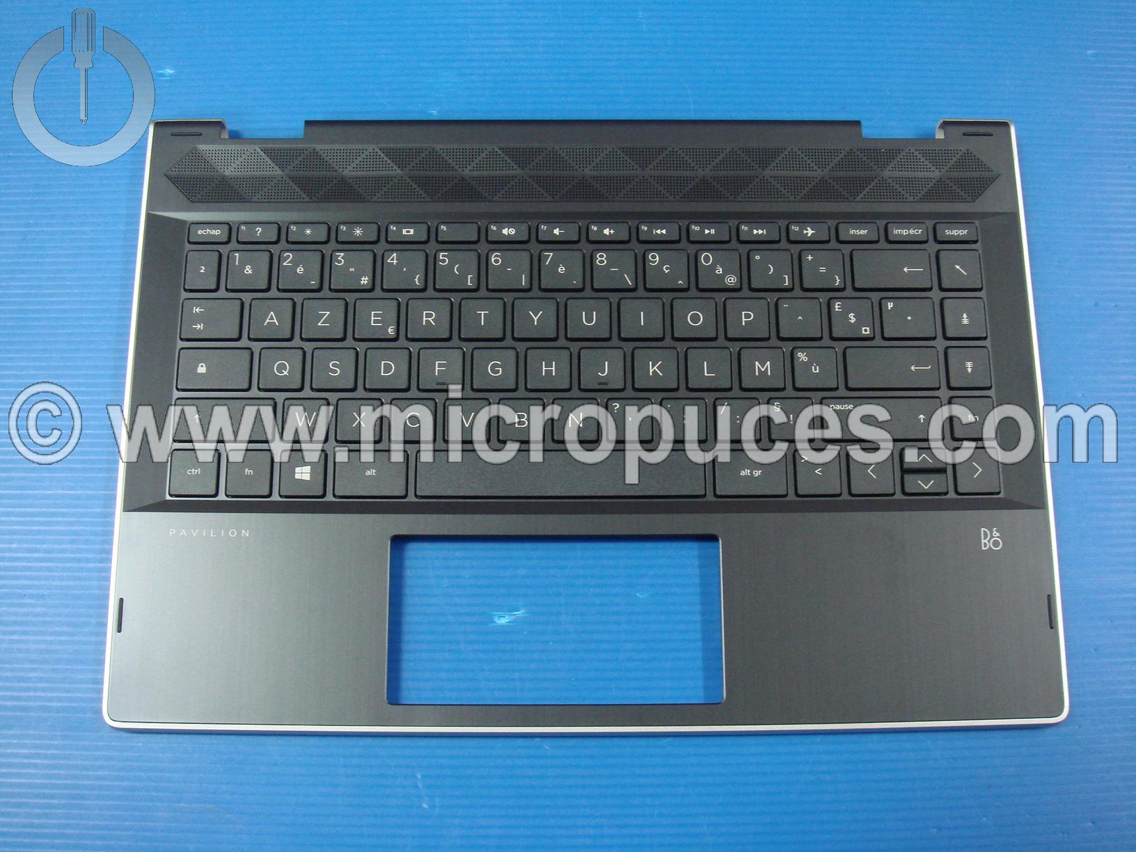 Clavier + plasturgie du dessus noire pour HP 14-CD ( gold )