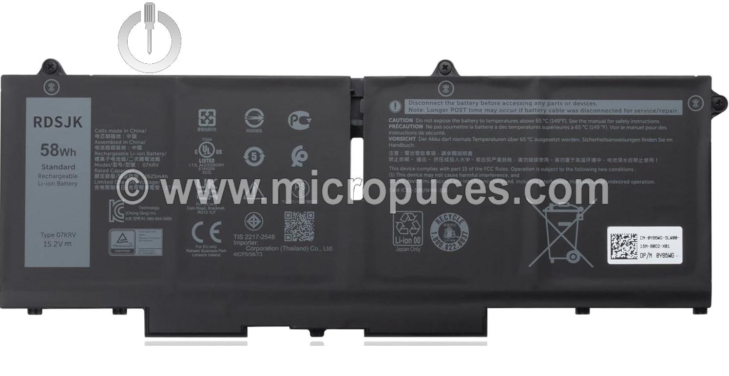 Batterie pour DELL Latitude 5420