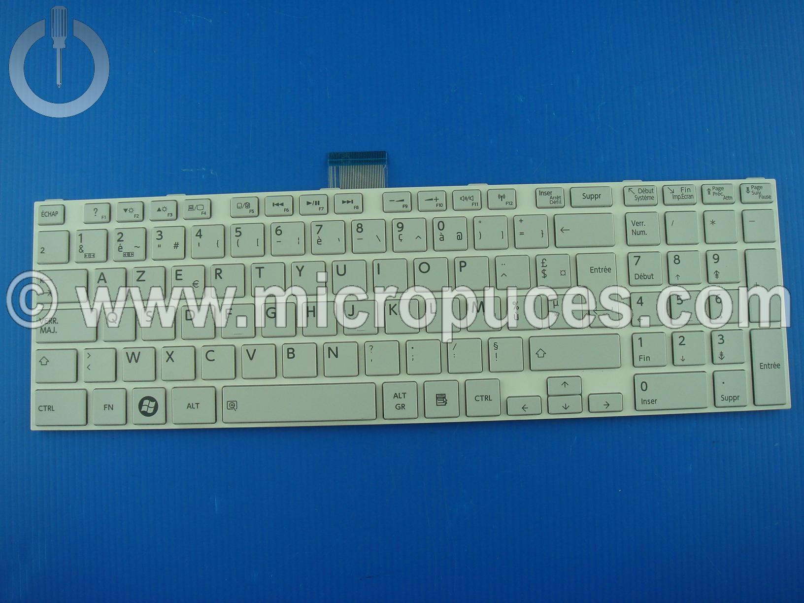 Clavier AZERTY pour TOSHIBA Satellite C75-A C70-A C70-B gris