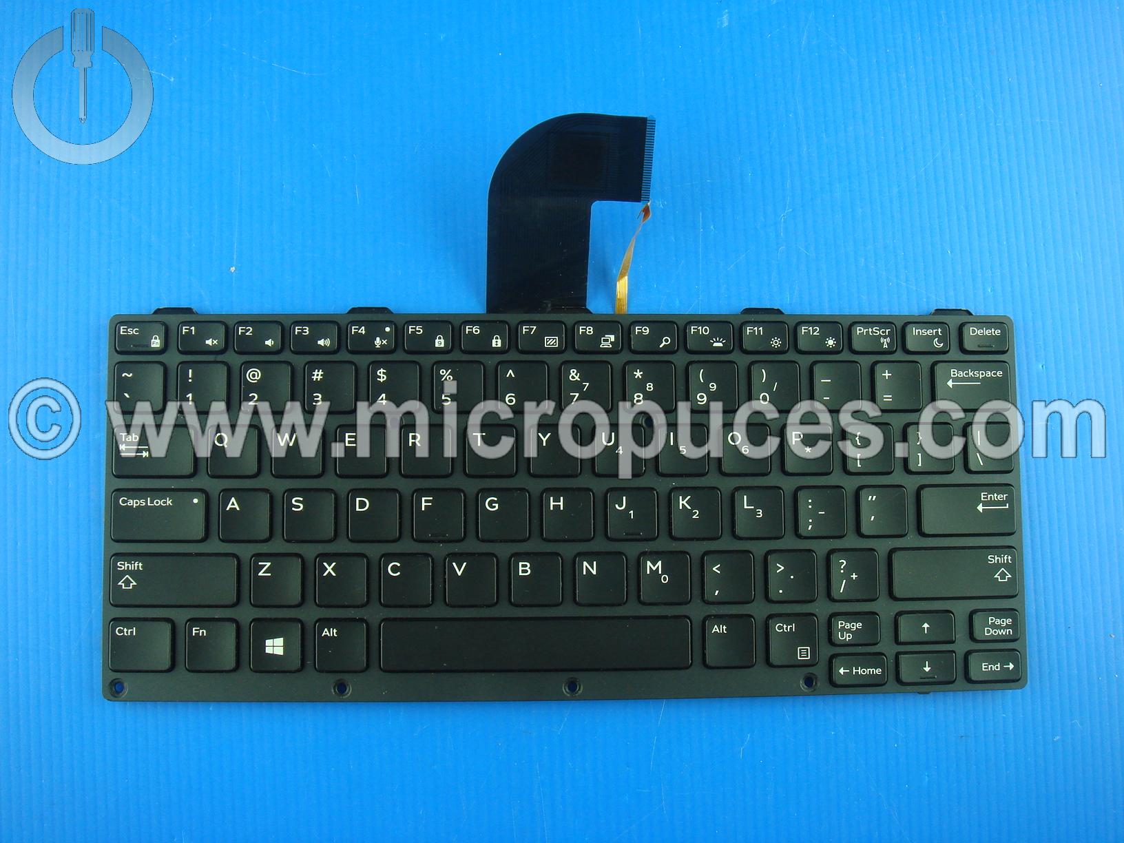 Clavier rtroclair QWERTY pour DELL Latitude 5430 Rugged