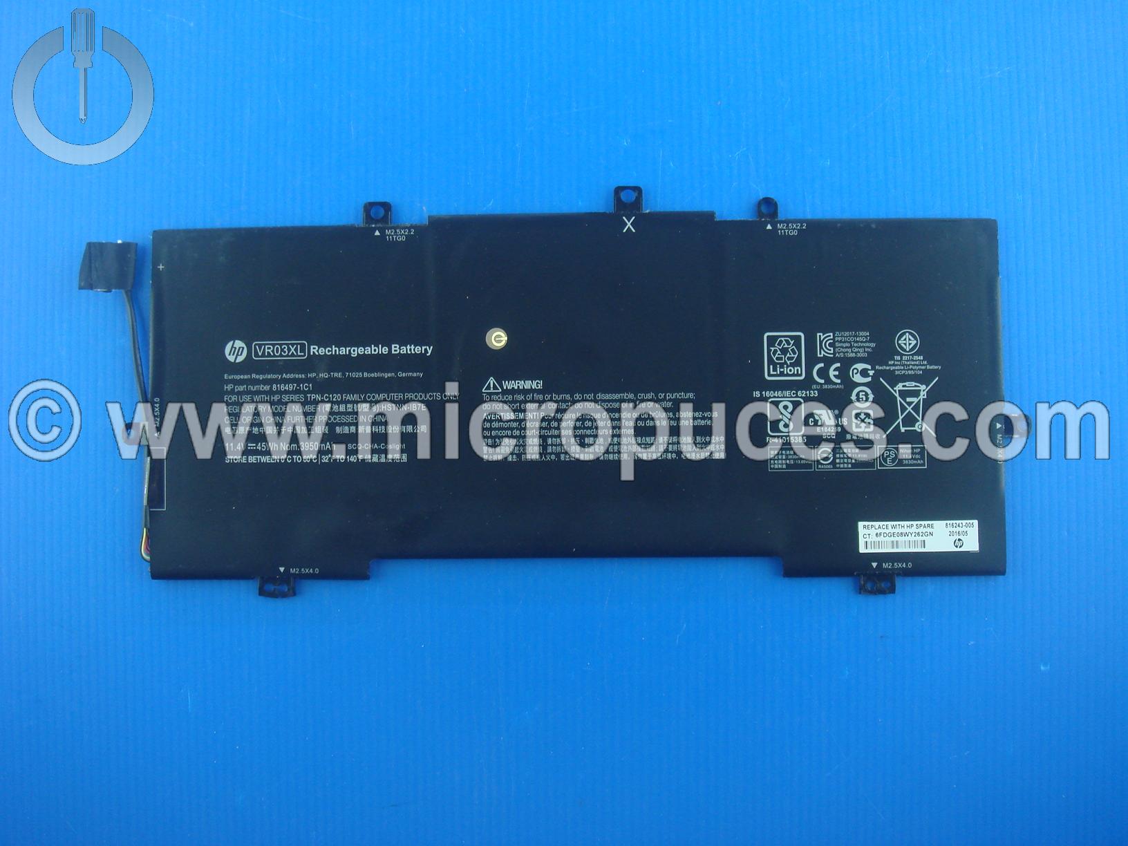 Batterie interne VR03XL pour HP ENVY 13-d