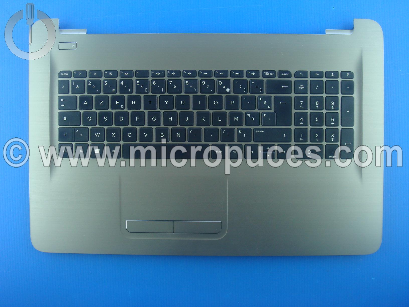 Clavier + plasturgie grise pour HP Pavilion 17-x