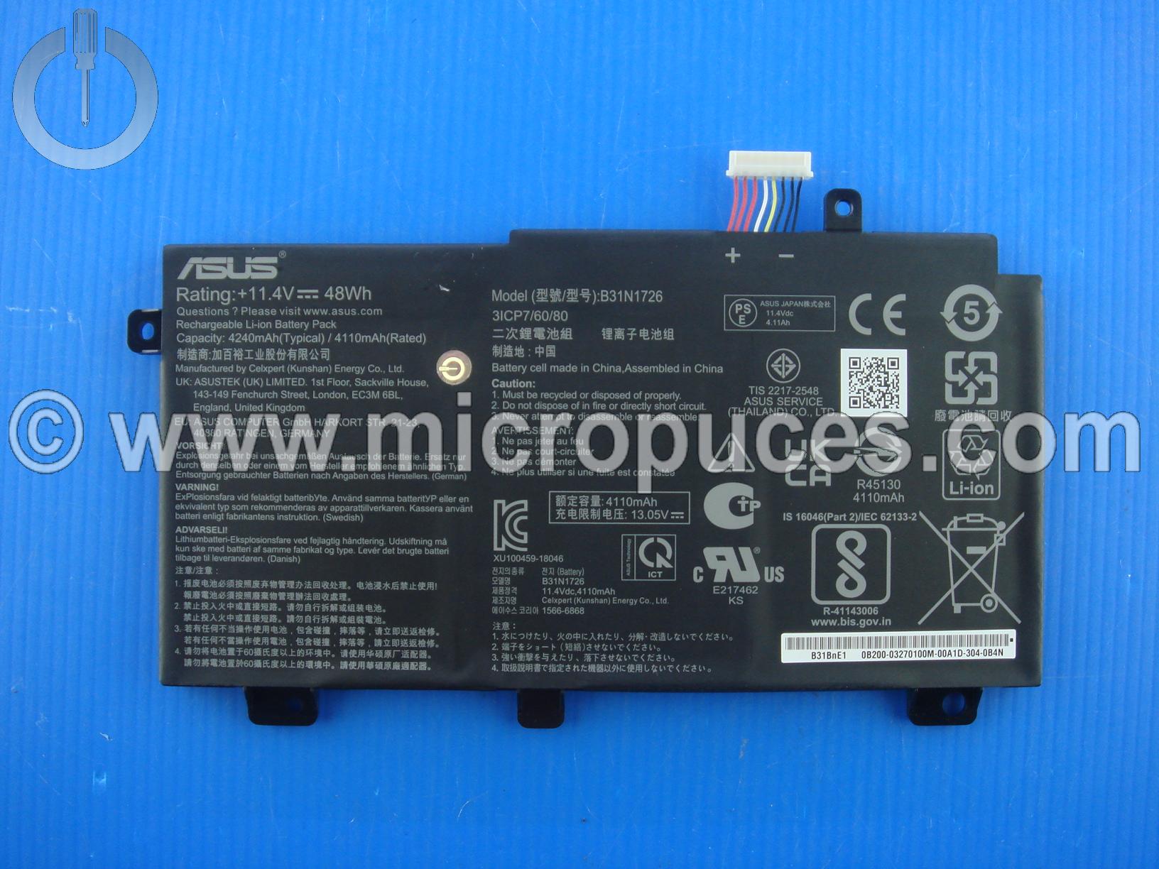 Batterie interne pour ASUS FX504