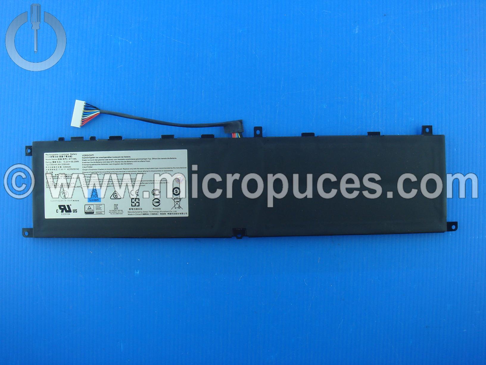 Batterie MSI BTY-M6L