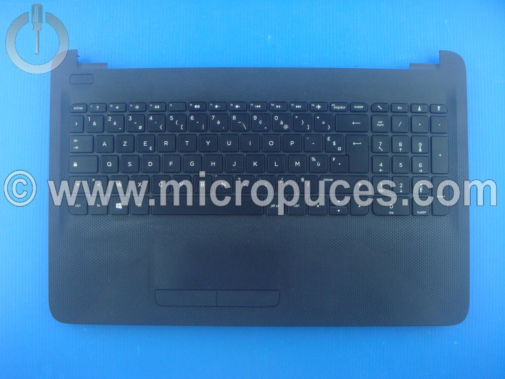 Clavier + plasturgie de dessus noir AZERTY pour HP Pavilion 15-af