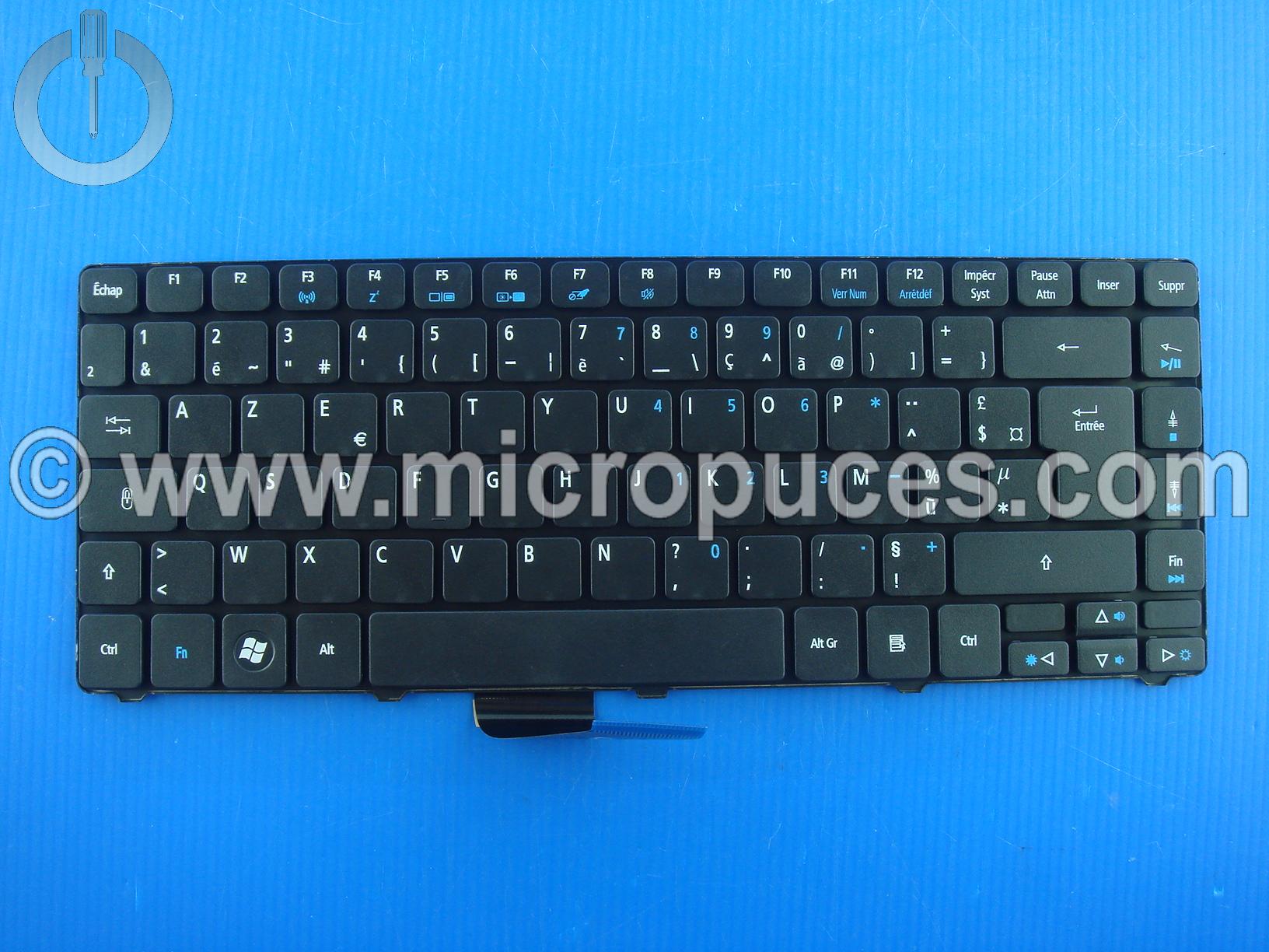 Clavier AZERTY pour ACER Aspire 3810T 4810T