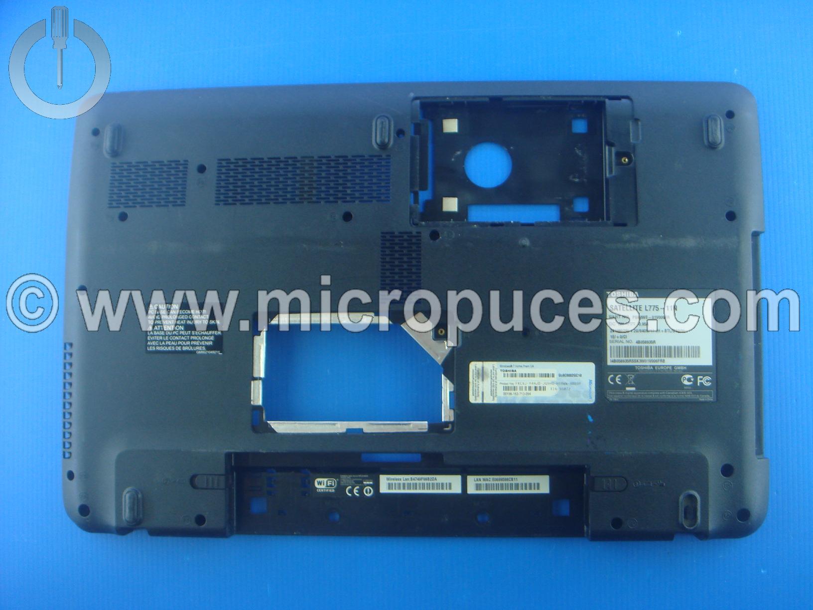 Plasturgie de dessous pour TOSHIBA Satellite L775