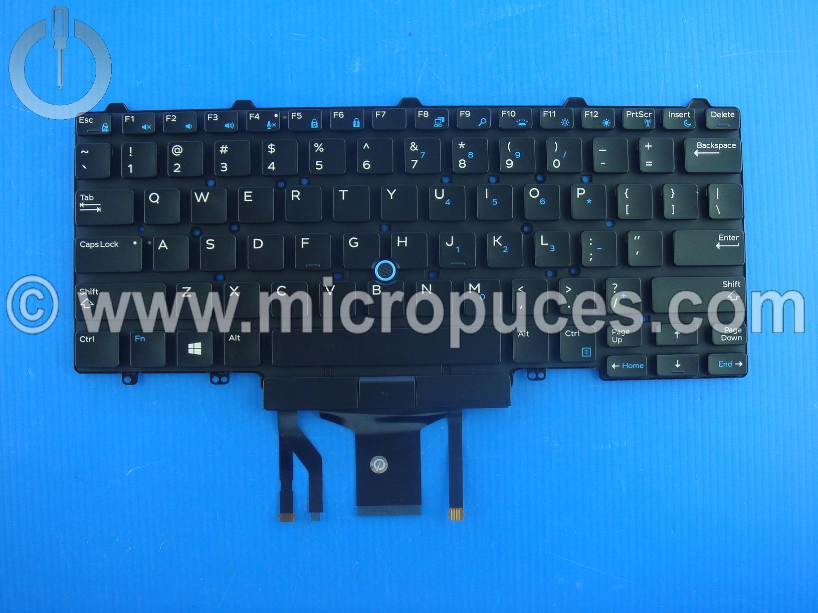 Clavier AZERTY pour DELL Latitude 5480 ( QWERTY US )