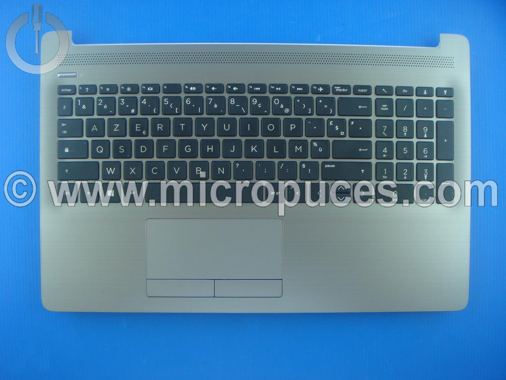 Clavier + plasturgie de dessus grise pour HP 250 G7 255 G7