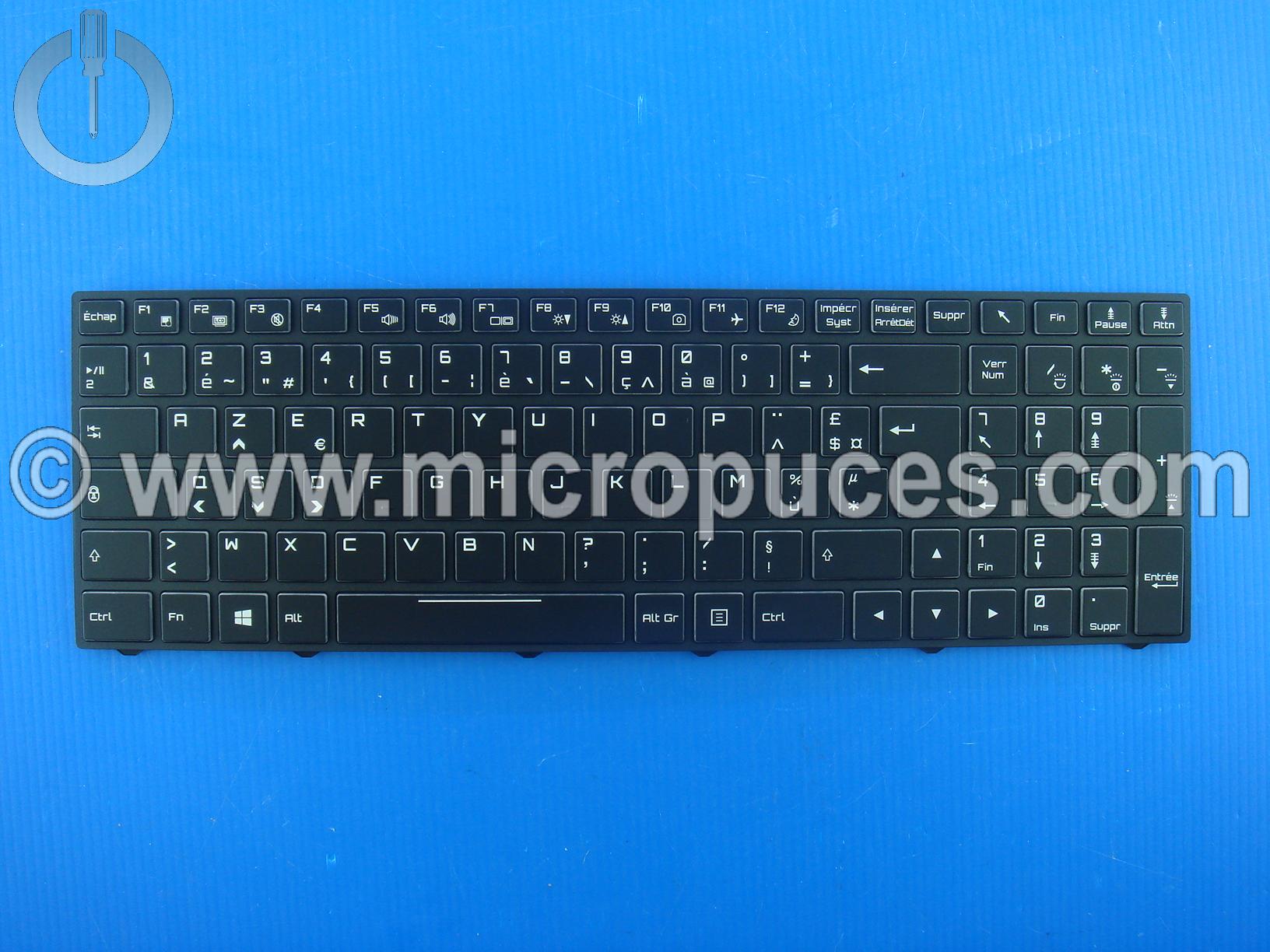 Clavier AZERTY pour GIGABYTE Sabre 15 et Sabre 17