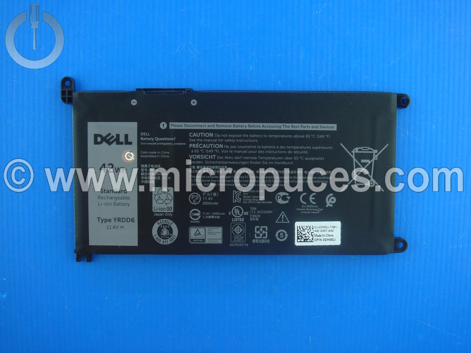 Batterie DELL Pour Inspiron et Latitude p92g