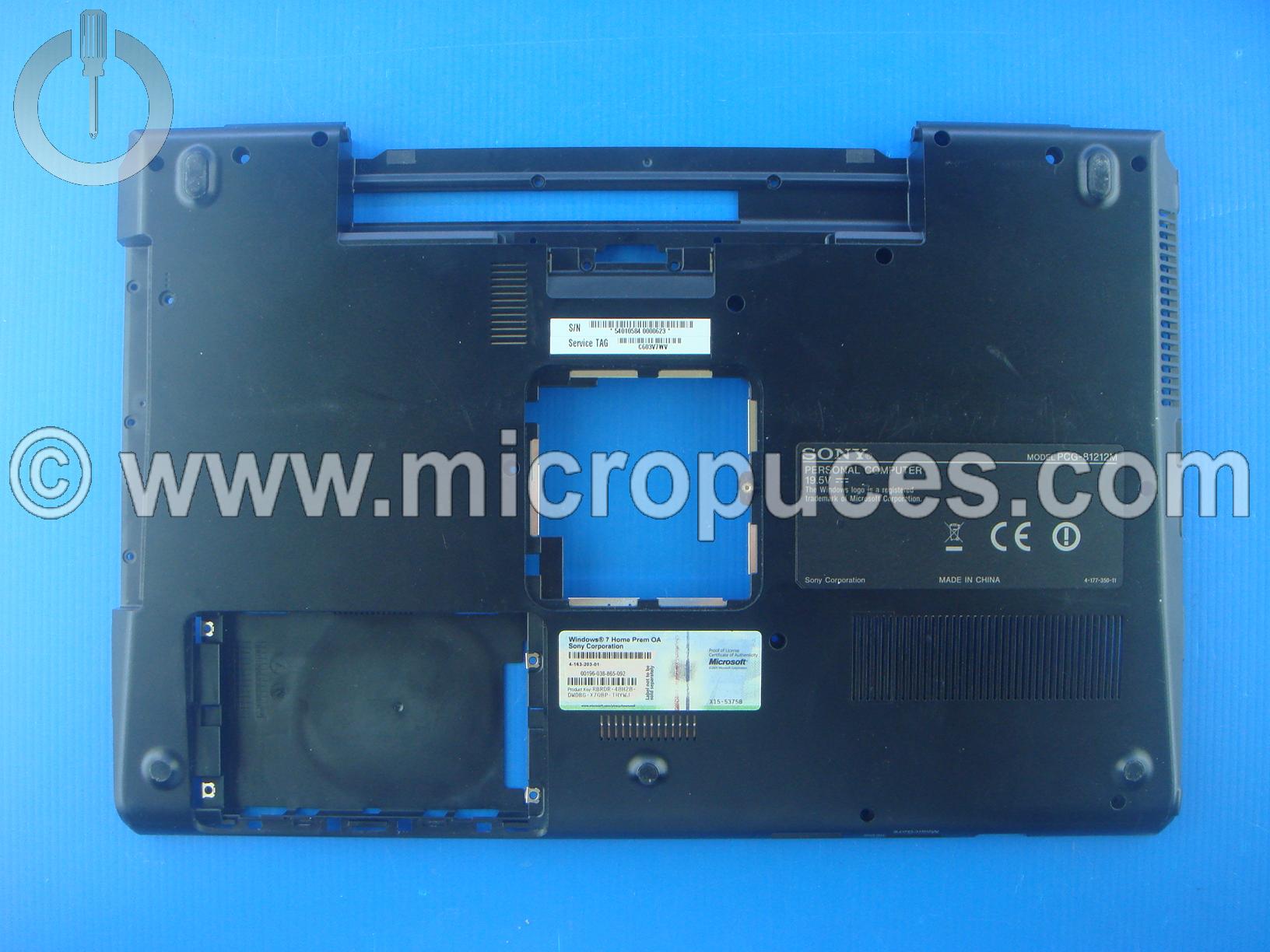 Plasturgie de dessous pour SONY PCG-81112M