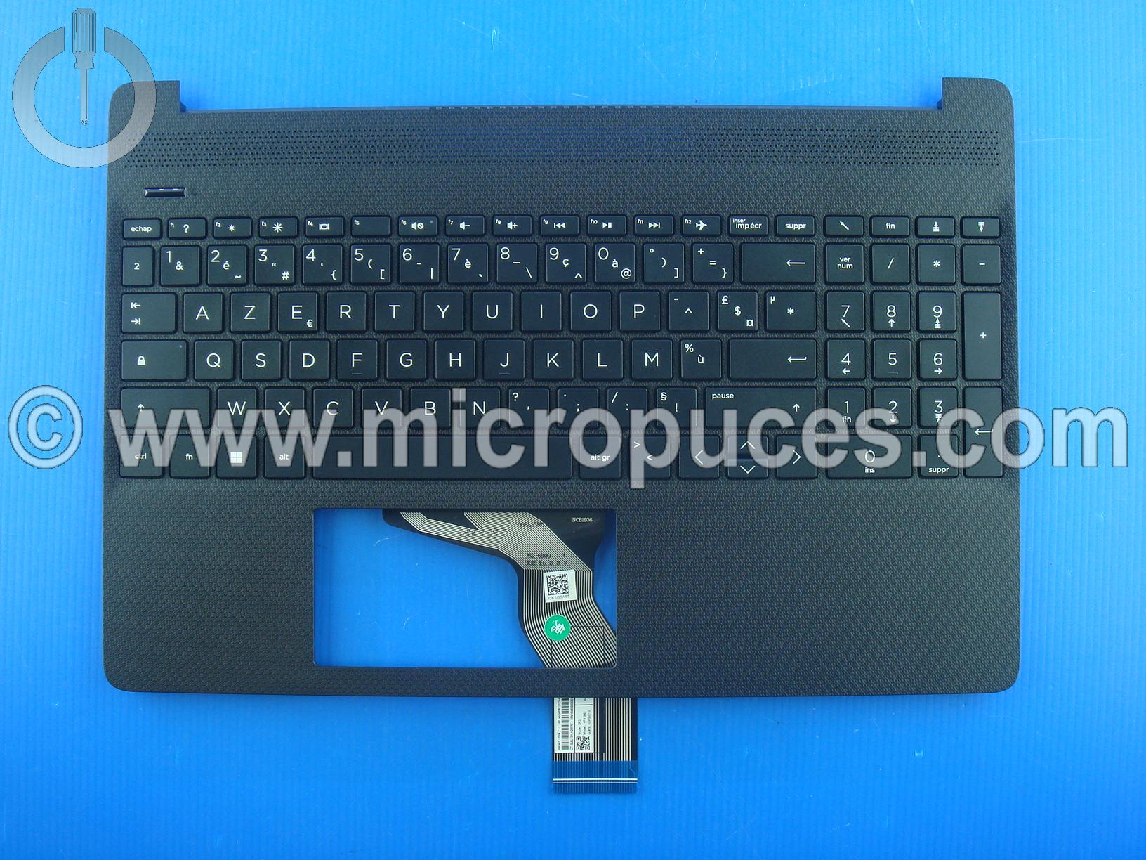 Clavier + plasturgie noir AZERTY pour HP Pavilion 15S-EQ