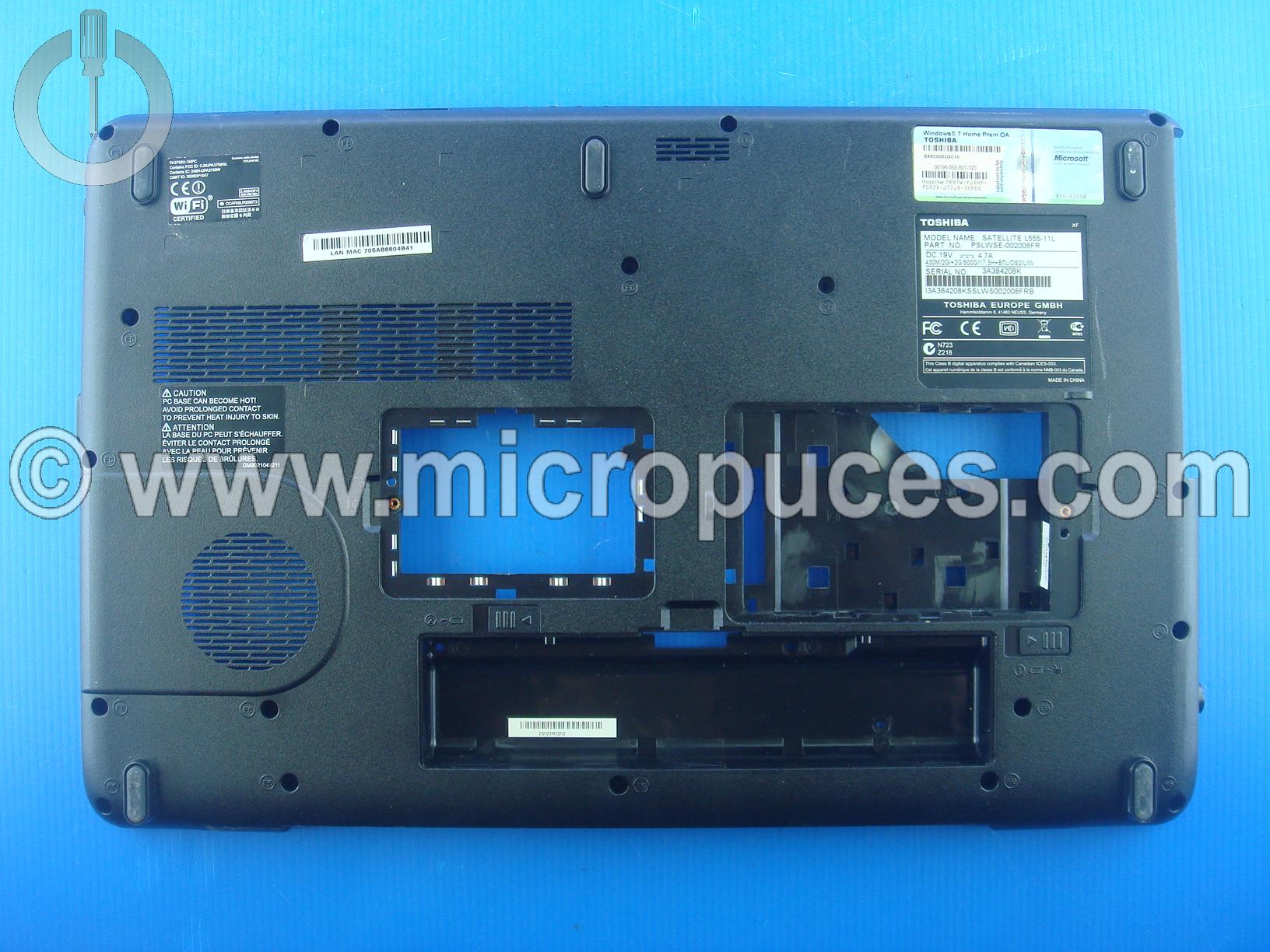 Plasturgie de dessous TOSHIBA Satellite L555