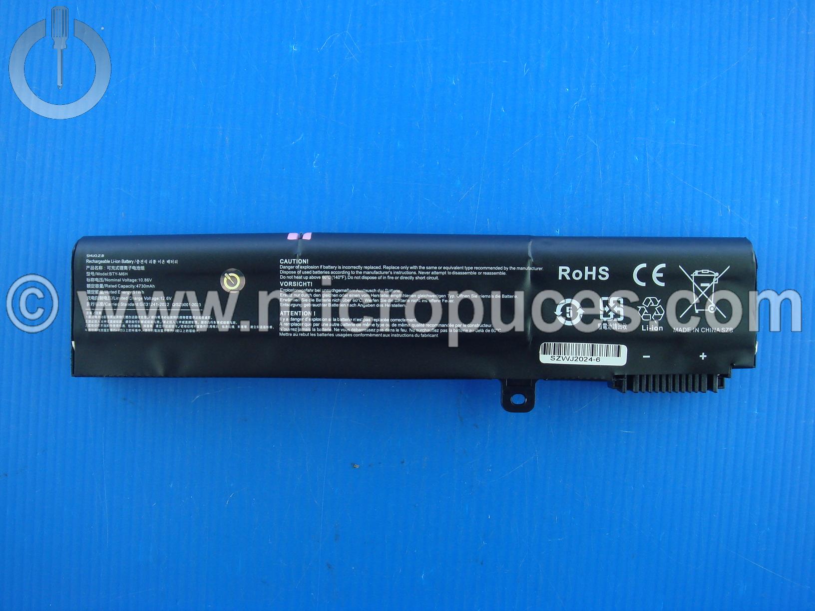 Batterie pour MSI GE60 GE62