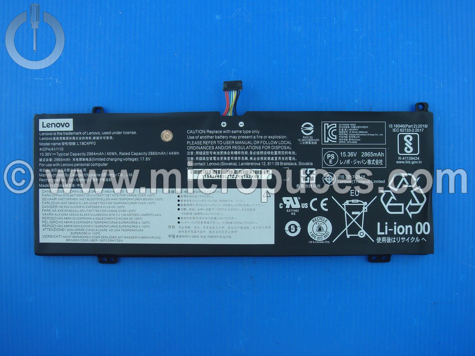 Batterie originale pour Lenovo Ideapad 14-IWL