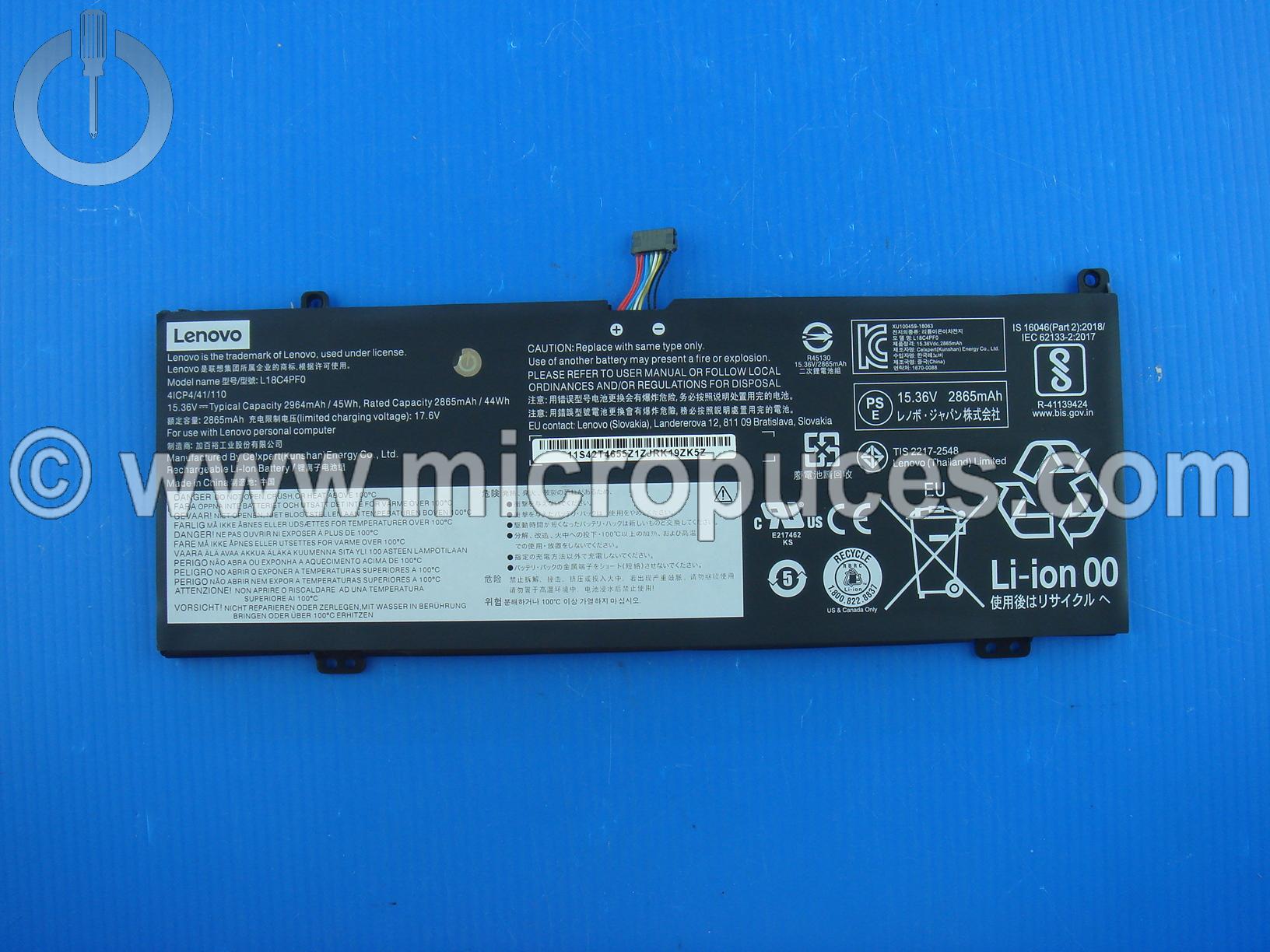 Batterie de remplacement pour Lenovo Ideapad 14-IWL