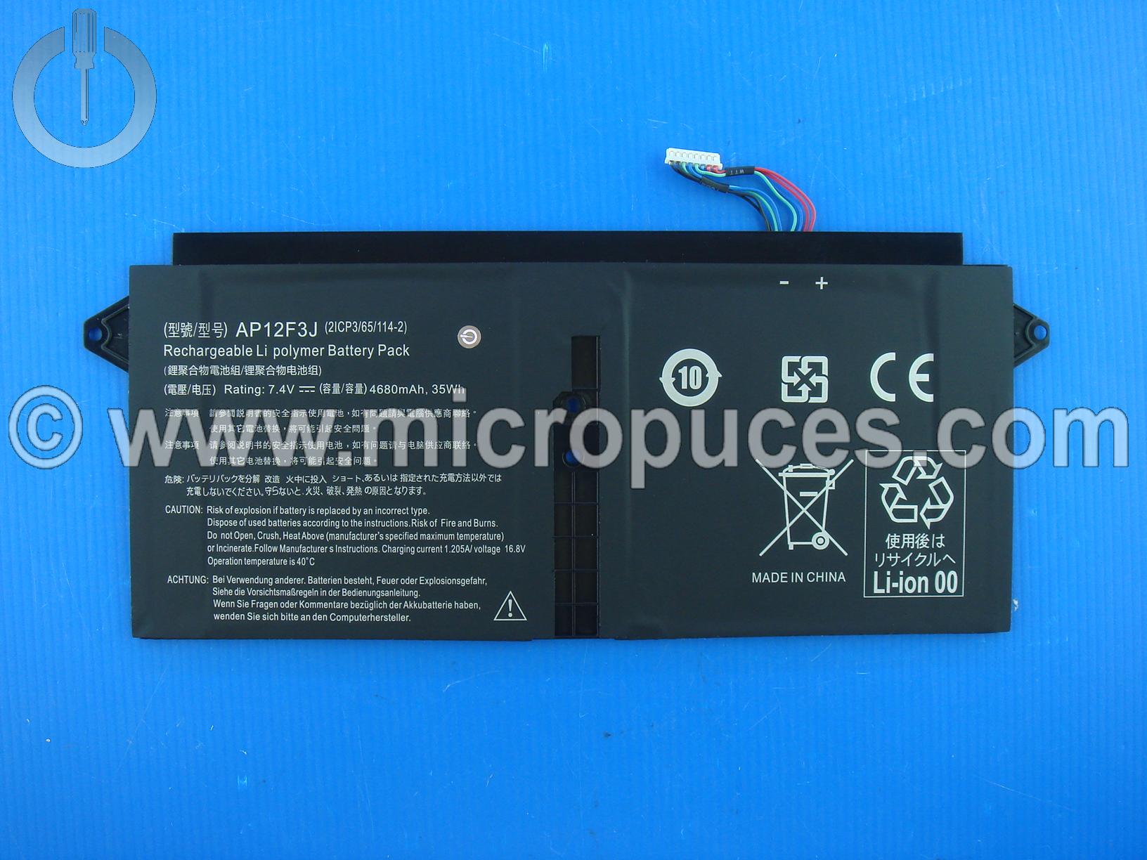 Batterie AP12F3J pour ACER S7-191