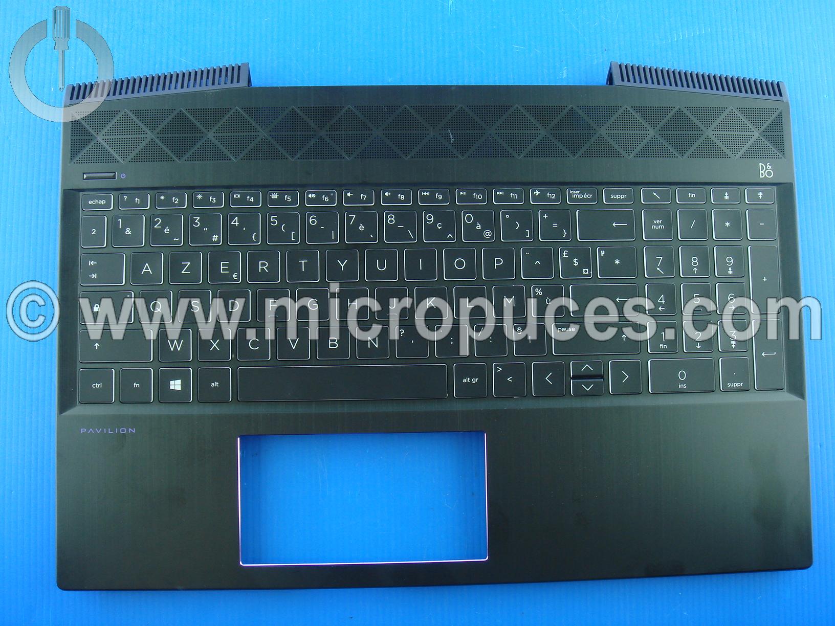 Clavier + plasturgie de dessus pour HP Pavilion 15-CX violet