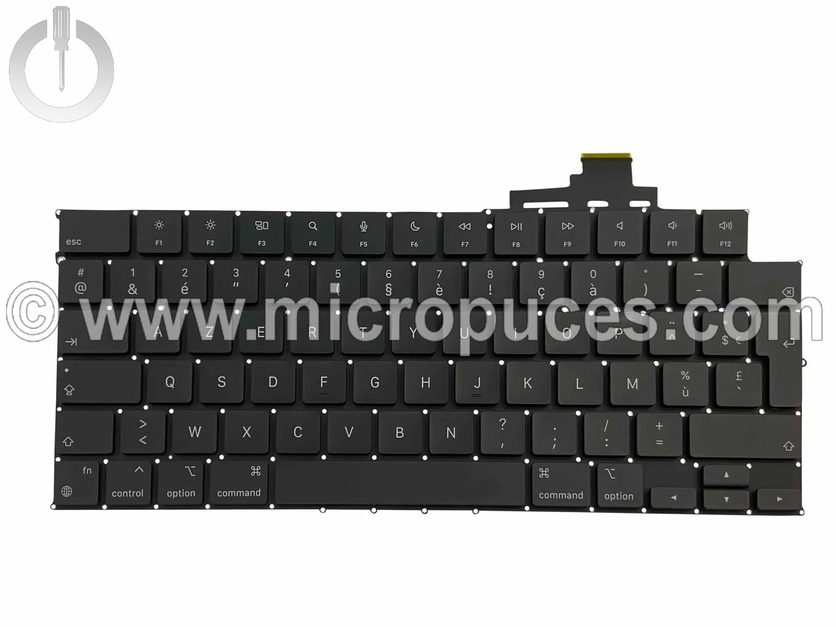 Clavier AZERTY pour MacBook Air Retina 13,6″ M2 A2681 (2022)