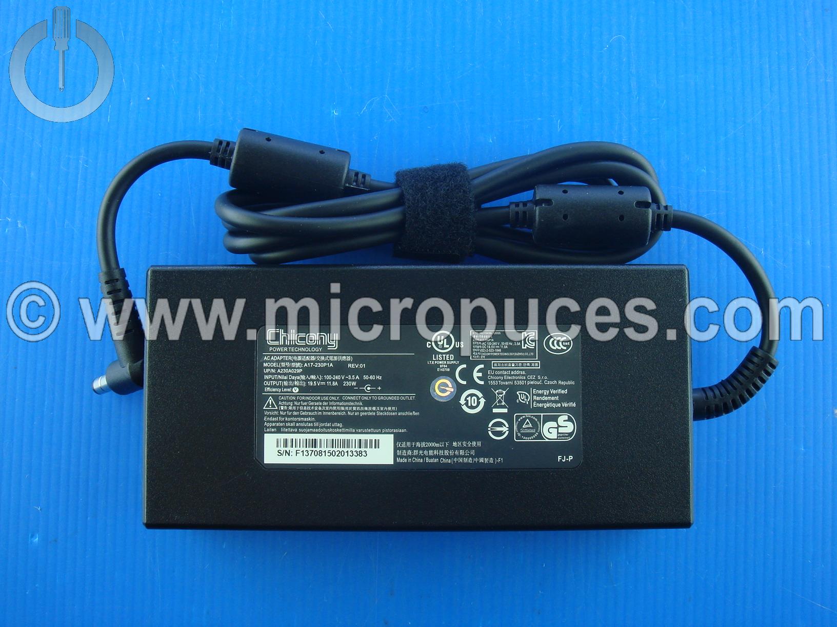 Chargeur 230W pour MSI GE66