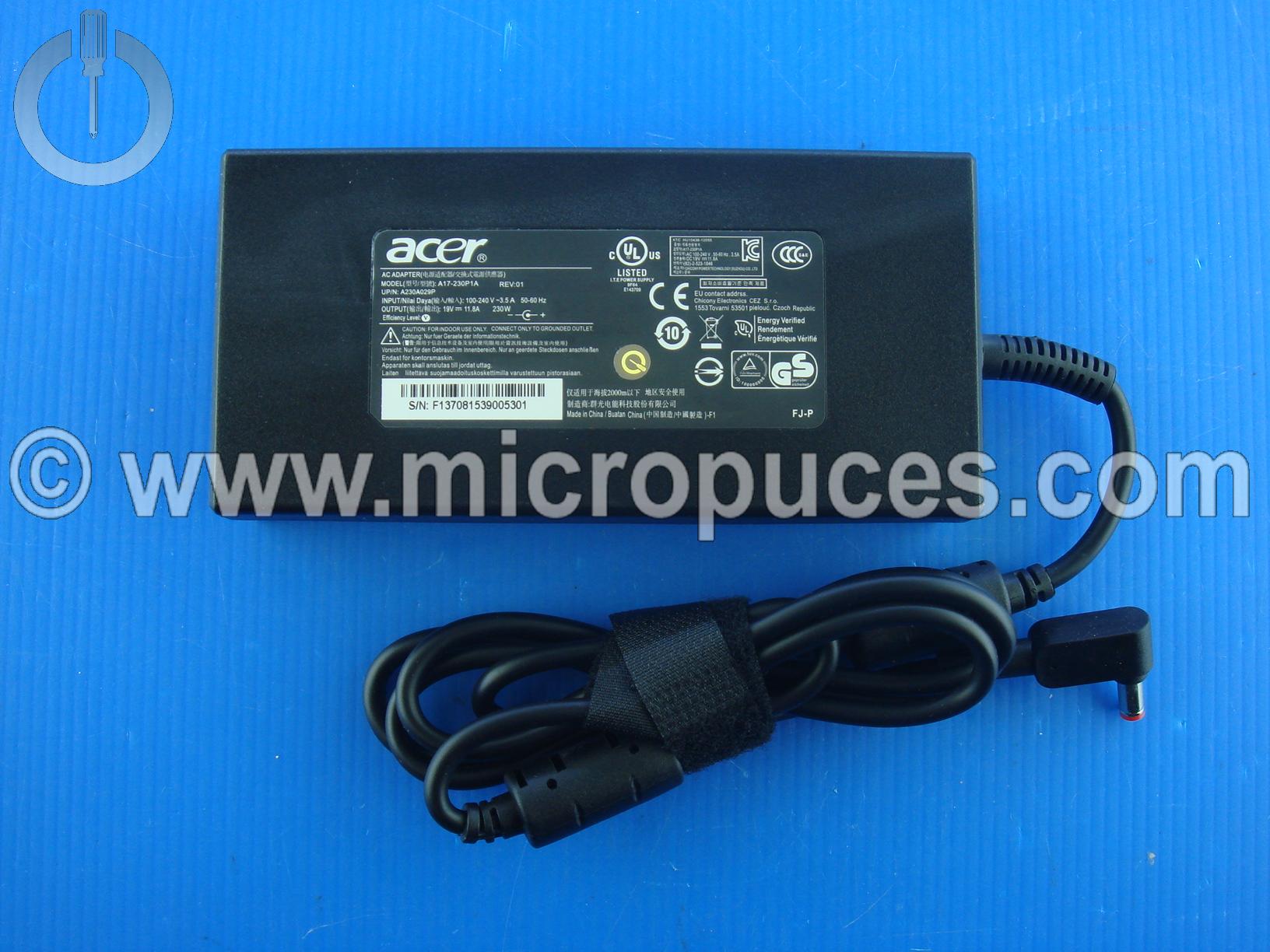 Chargeur 230W pour Acer Nitro AN515-58