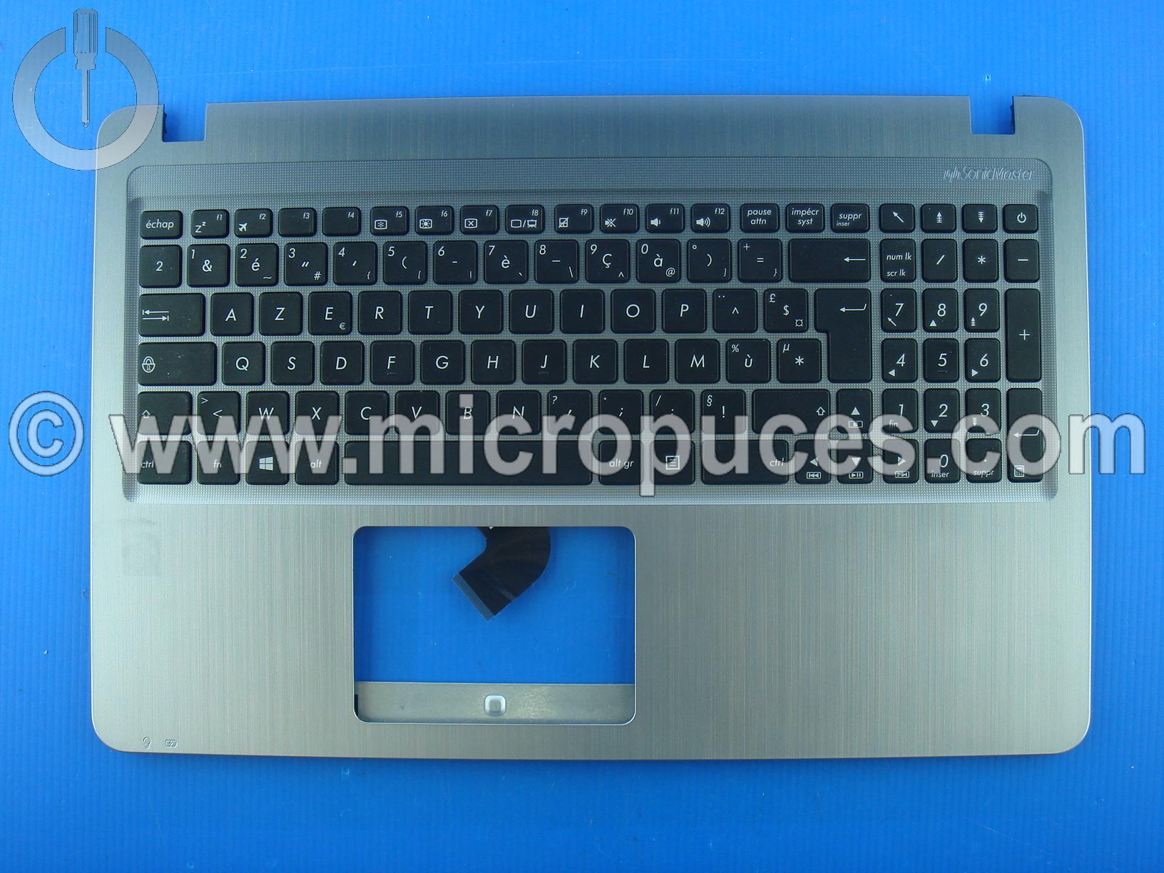 Clavier AZERTY + plasturgie grise pour ASUS X540 R540 F540