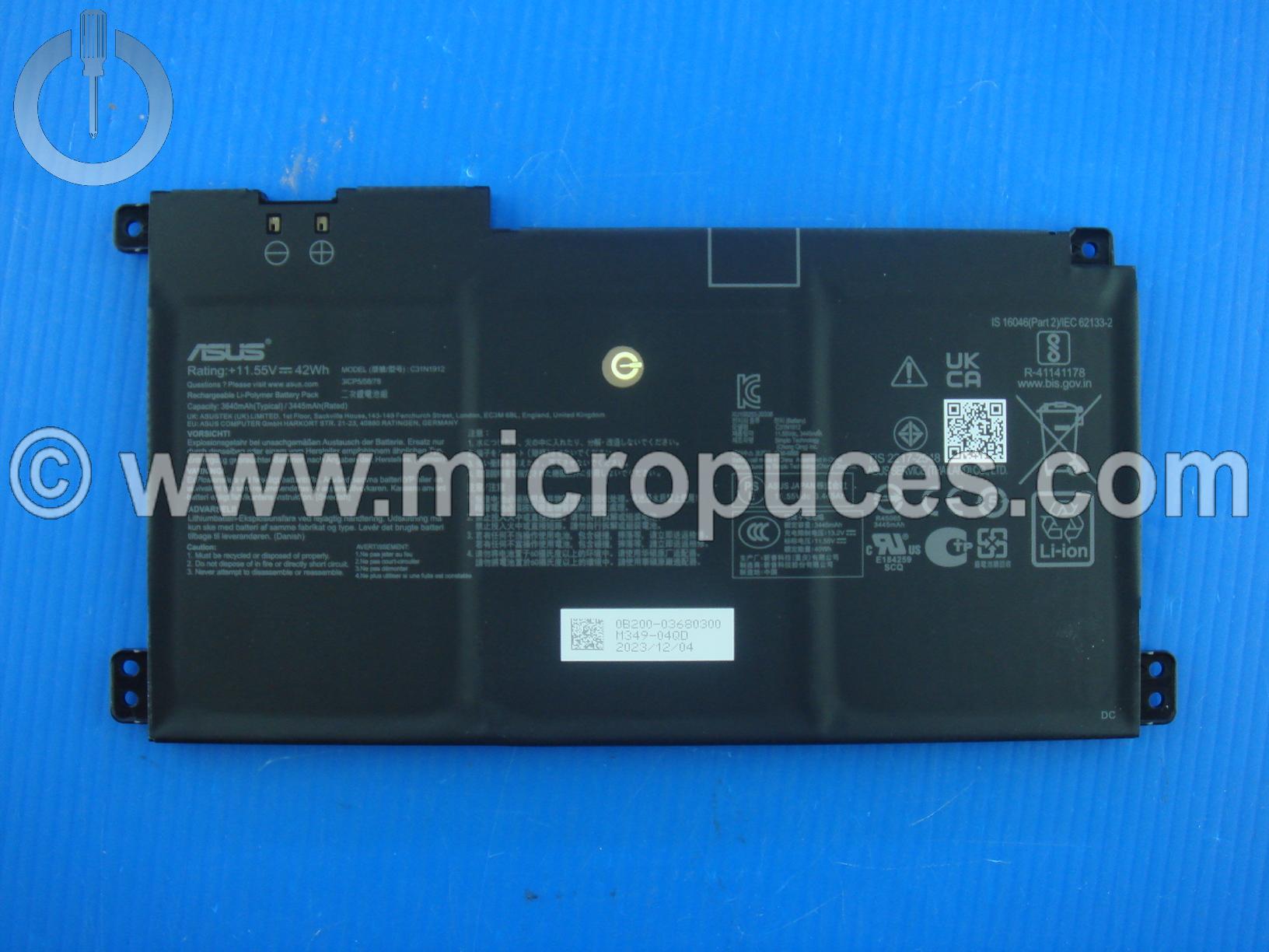 Batterie neuve pour Asus E410