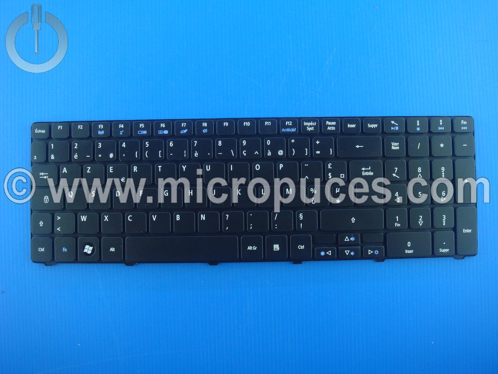 Clavier AZERTY pour ACER Aspire 7735 5738 et 5538