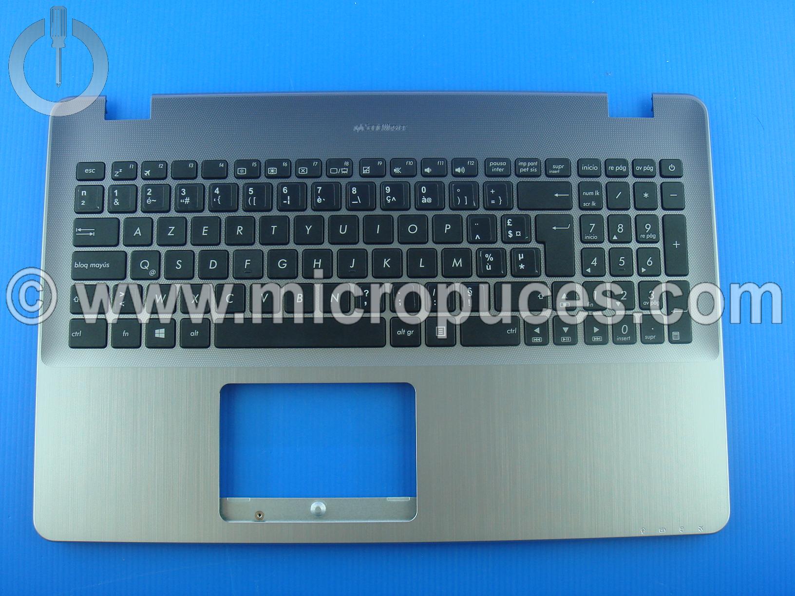 Clavier + plasturgie du dessus (vinyle) pour ASUS X542 gris