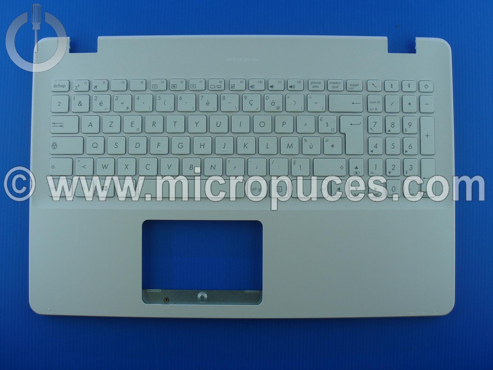 Clavier + plasturgie du dessus pour ASUS X542 Blanc