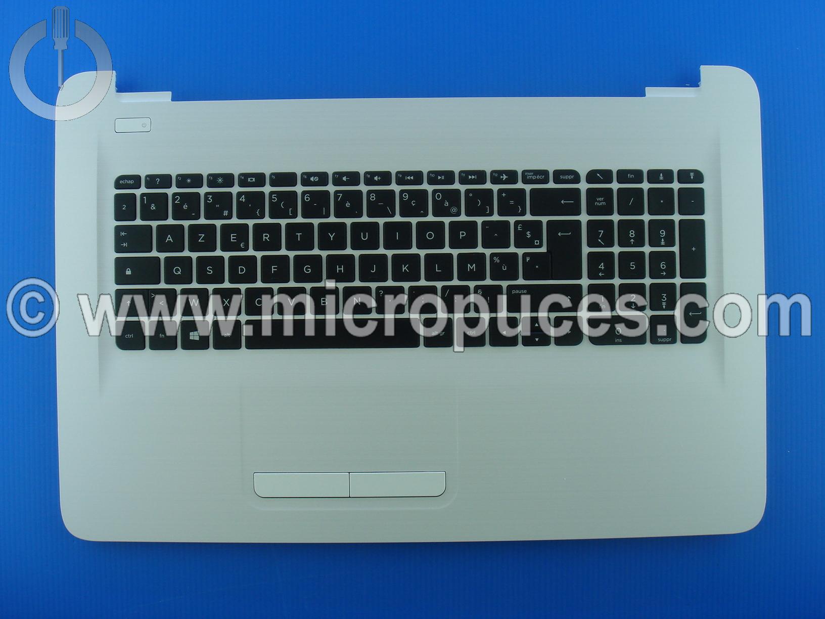 Clavier + plasturgie de dessus blanche pour HP Pavilion 17-x 17-y