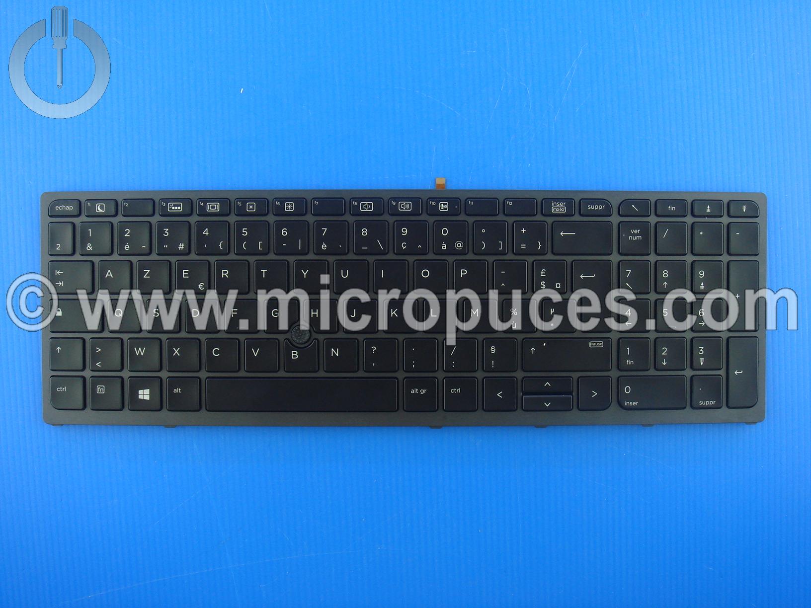 Clavier AZERTY pour HP ZBOOK 15 ou 17 G3 G4