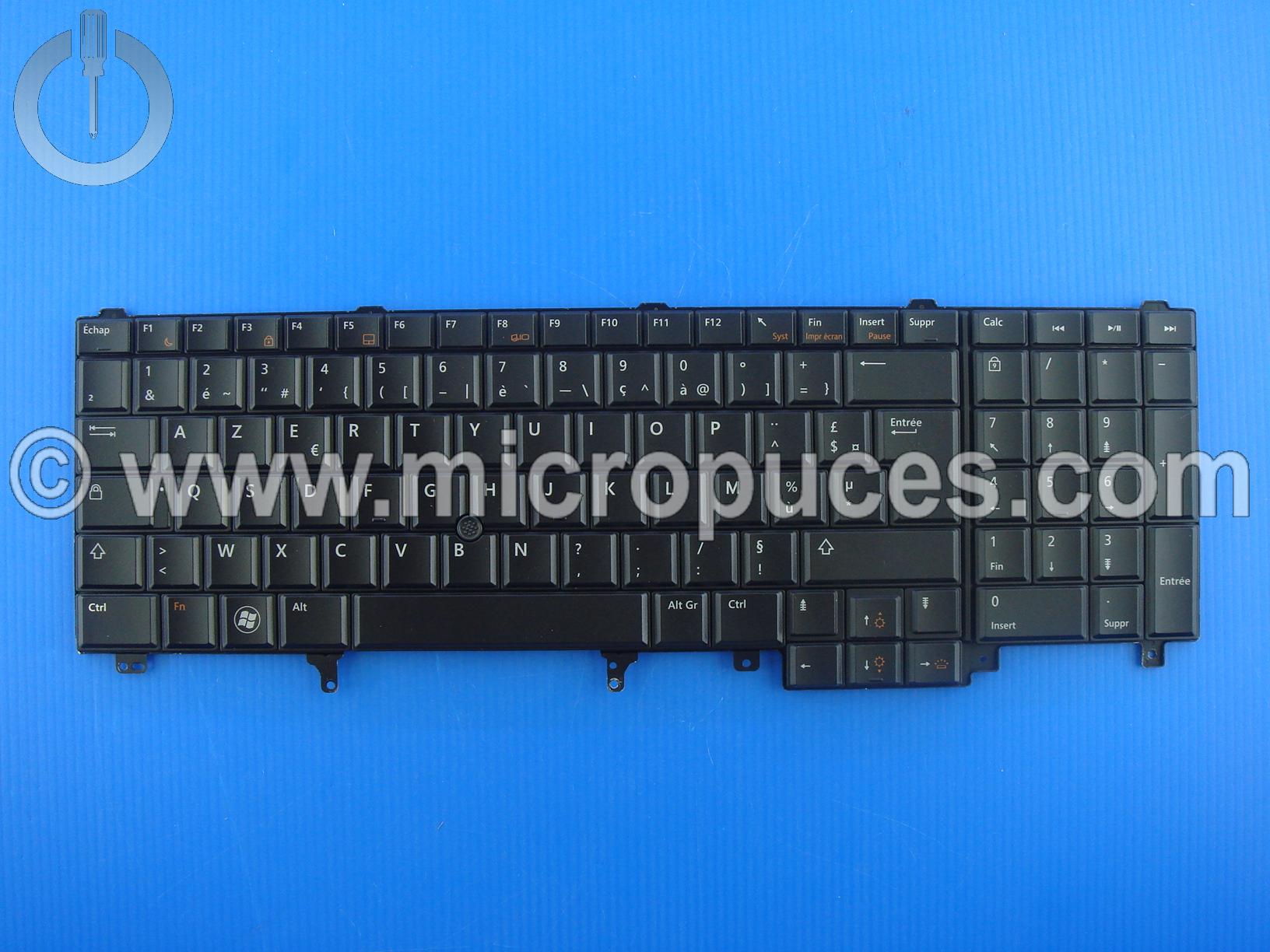 Clavier AZERTY pour DELL Latitude E6520 (rtroclair)