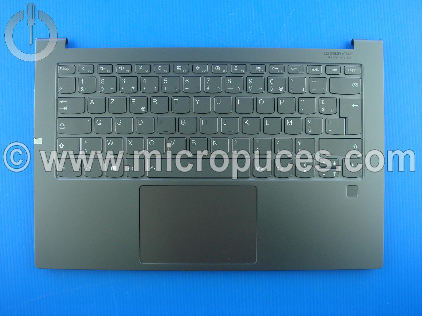 Clavier + plasturgie de dessus pour LENOVO YOGA C940-14 gris fonc