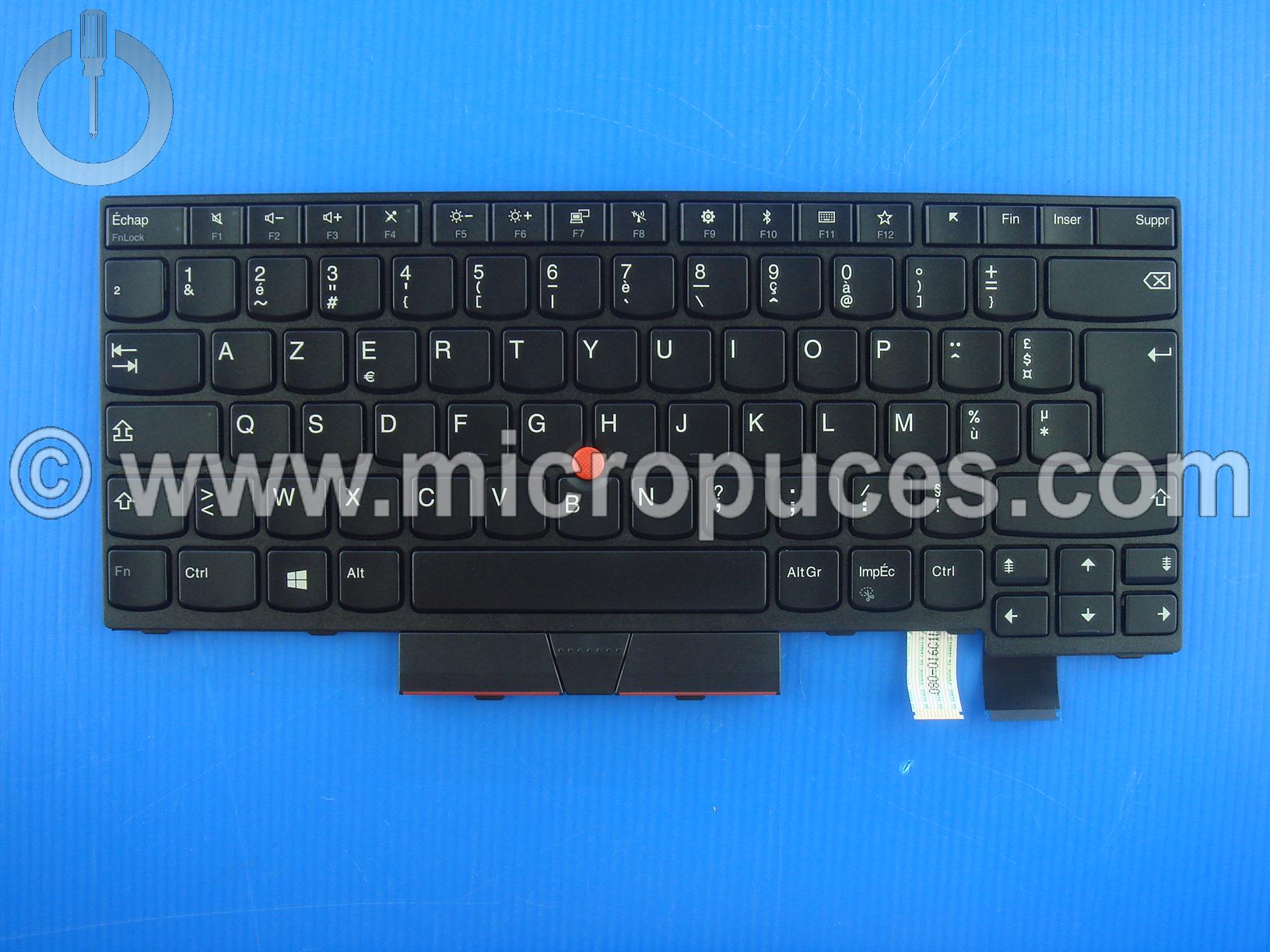 Clavier AZERTY non rtro clair pour Lenovo T470