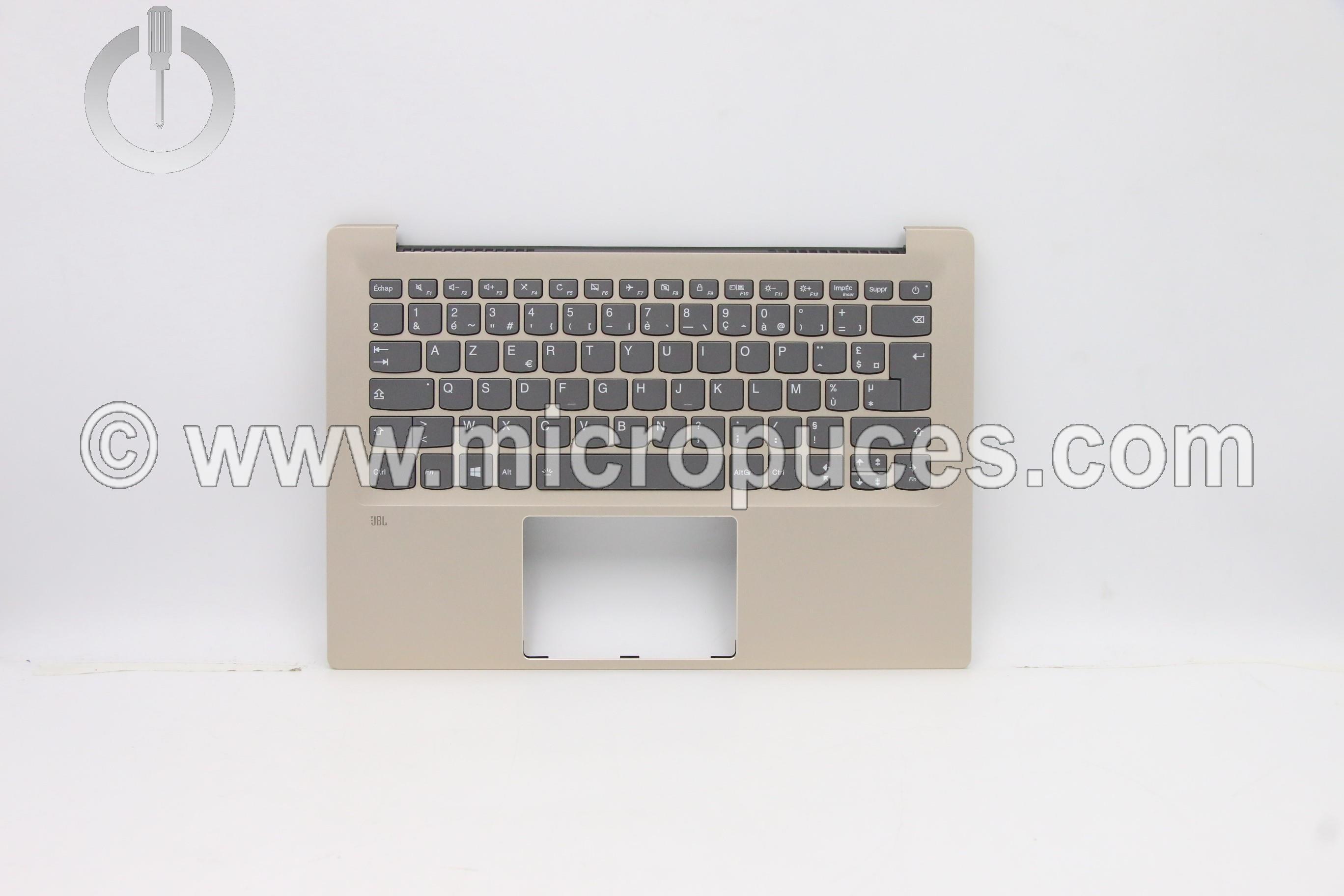 Clavier + plasturgie gold pour LENOVO Ideapad 720S-14IKB