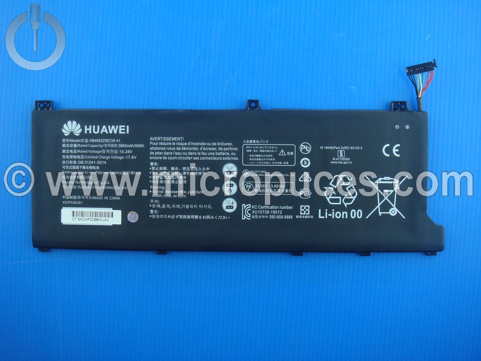 Batterie pour Huawei MateBook D14 HB4692Z9ECW-41