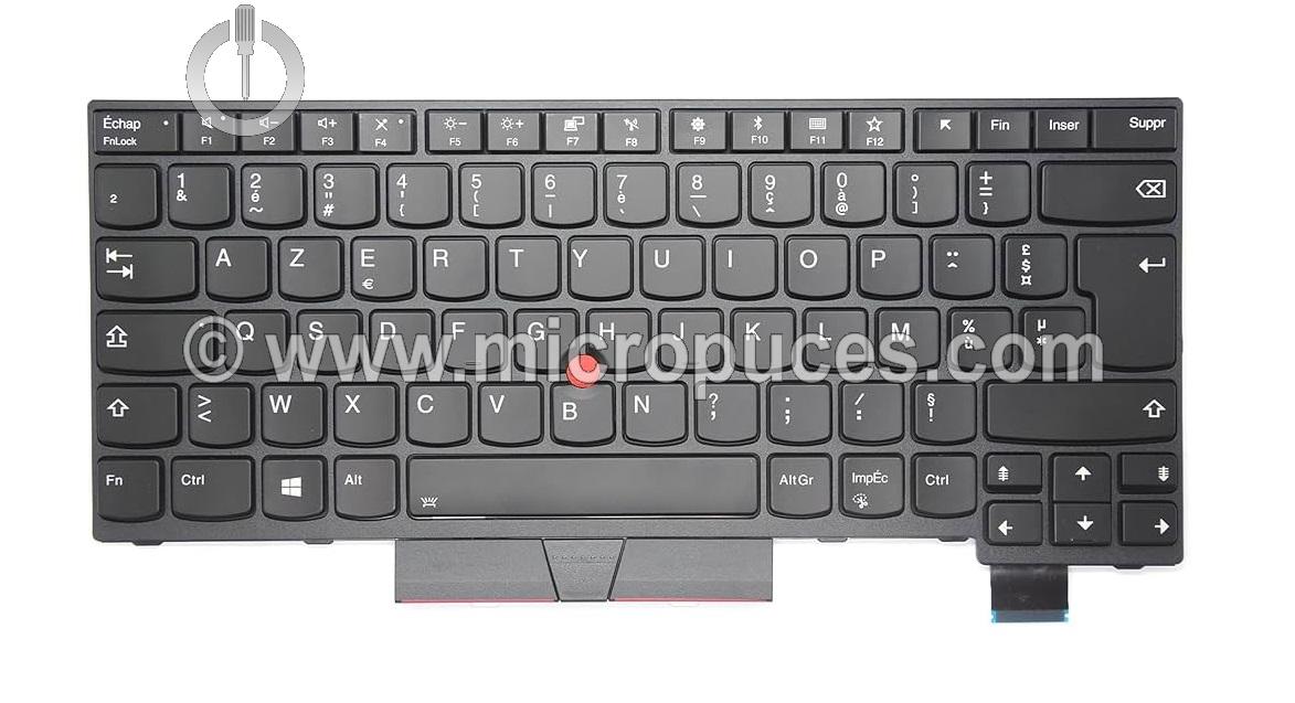 Clavier Azerty rtroclair pour Lenovo Thinkpad T470 T480