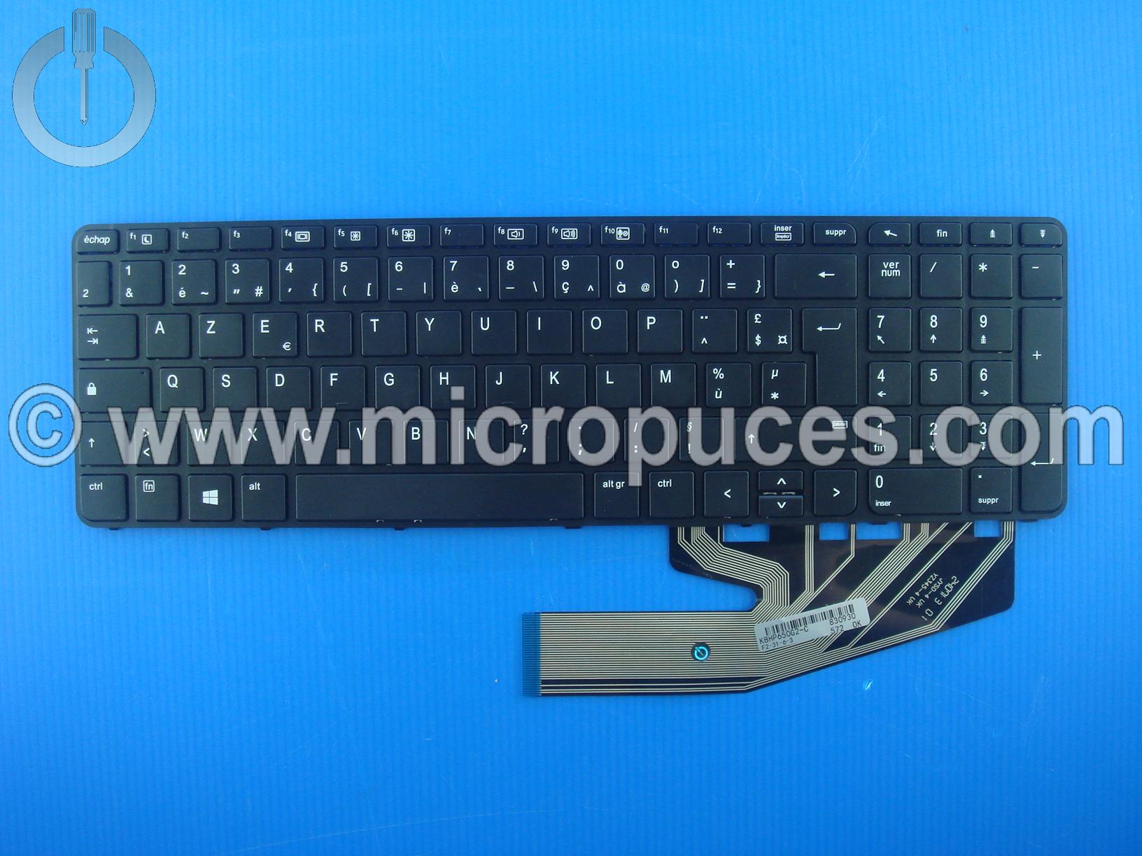 Clavier AZERTY pour HP Probook 450 G3 G4 455 G3 G4 470 G3 G4