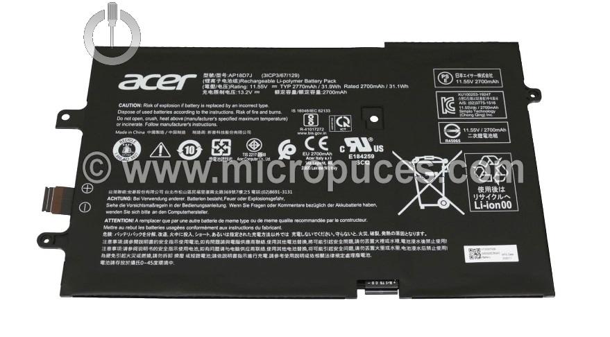 Batterie d'origine pour ACER Swift 7 SF714-52T