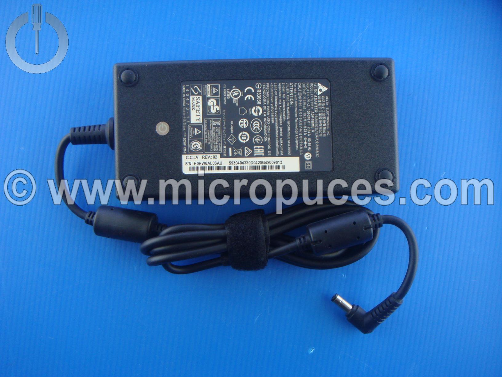 Chargeur NEUF Alimentation 19.5V 180W pour MSI et ASUS