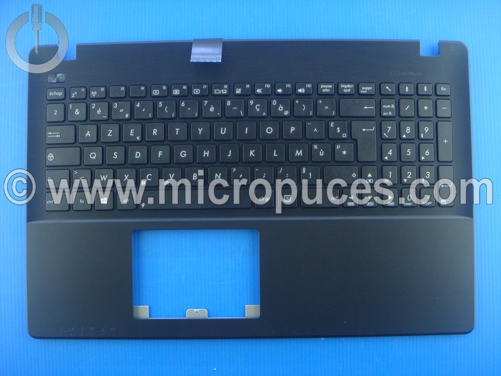 Clavier AZERTY + plasturgie noire pour ASUS X552