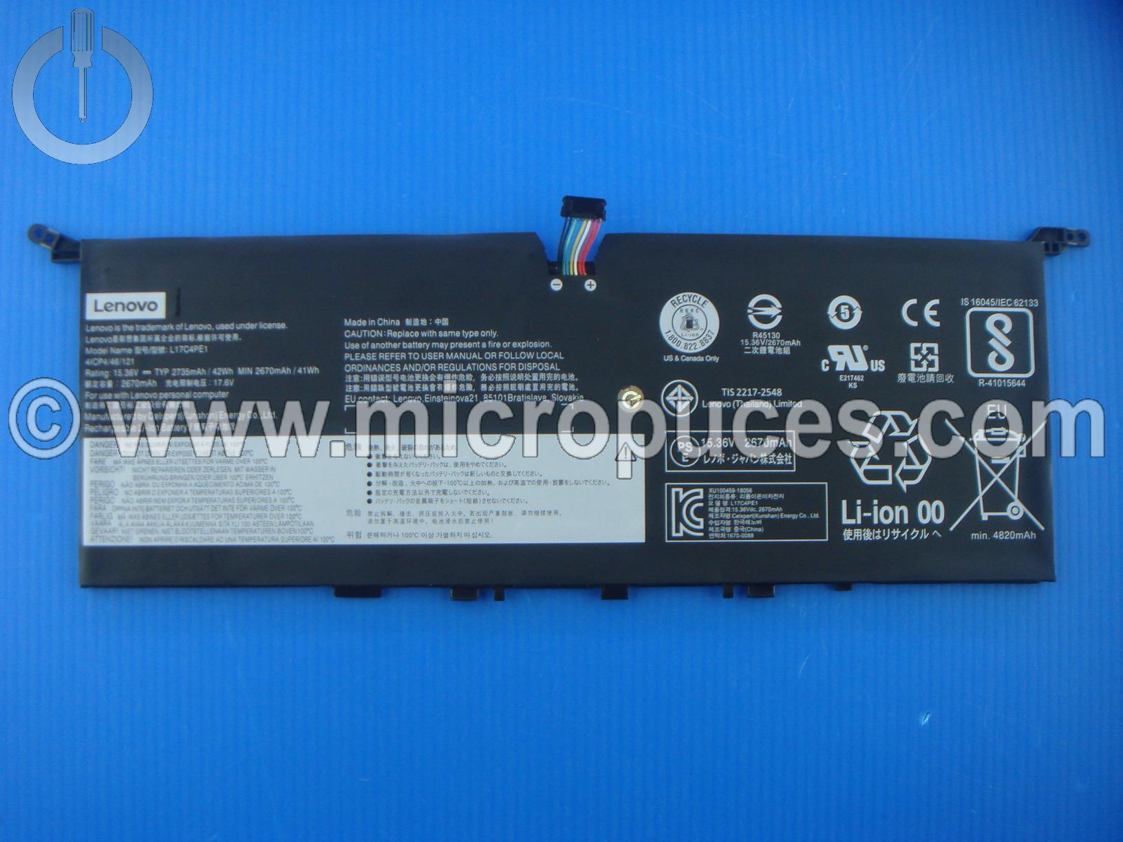 Batterie L17C4PE1 pour LENOVO Yoga S730-13