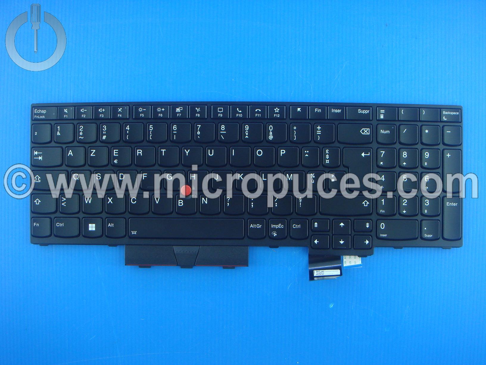 Clavier rtroclair pour Lenovo P15 GEN 1 et T15G