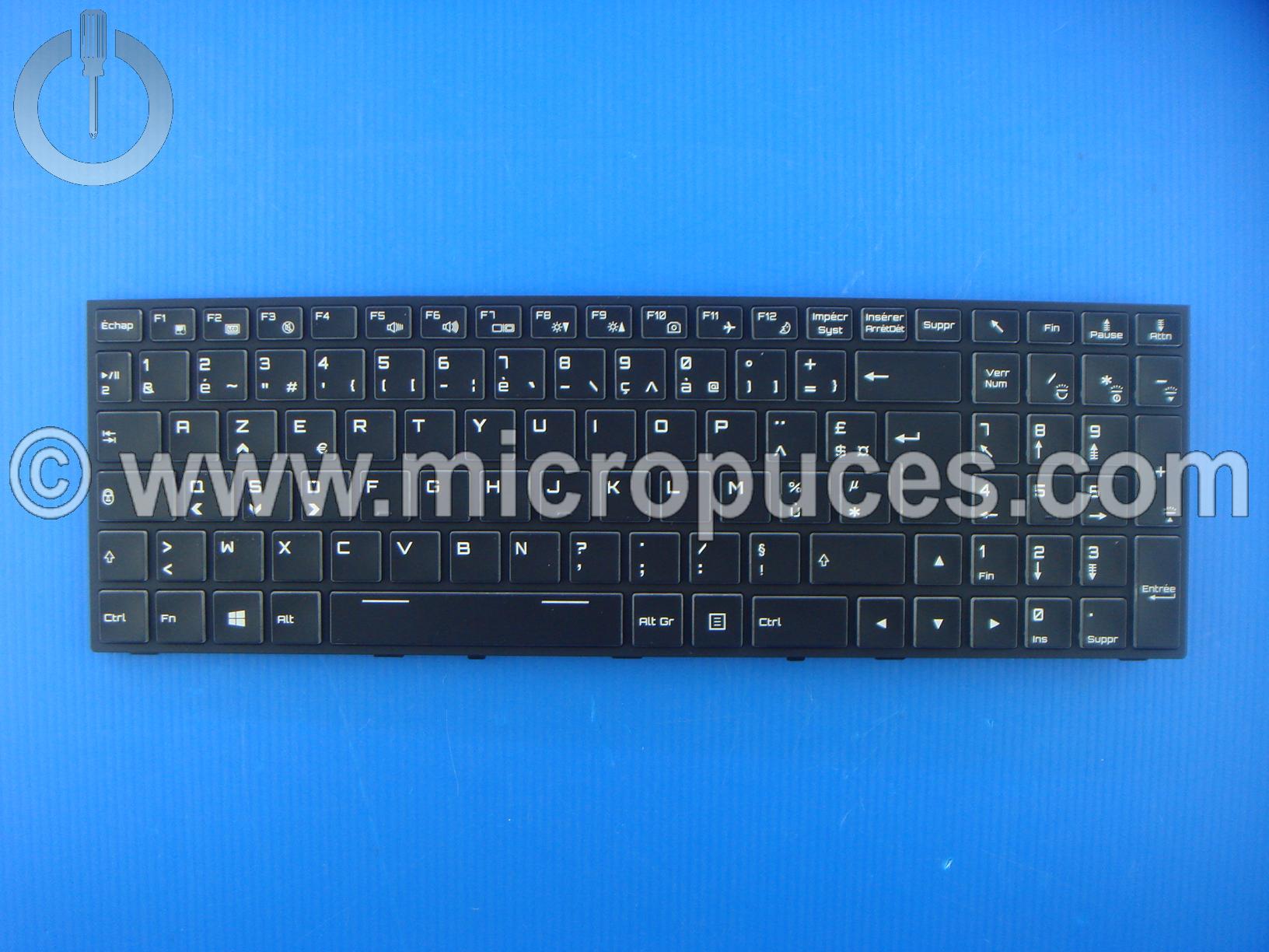 Clavier AZERTY pour GIGABYTE Sabre 15 et Sabre 17